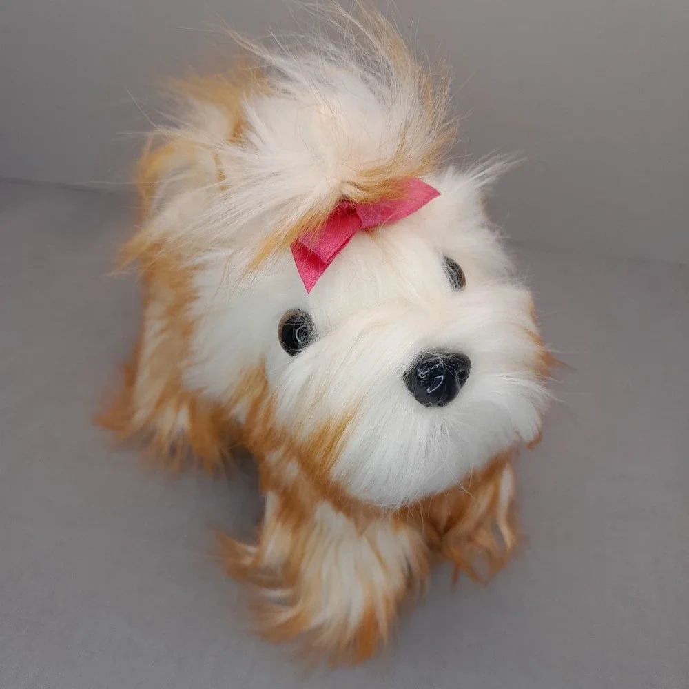 Battat Shih Tzu Puppy Plush White Tan Dog 6